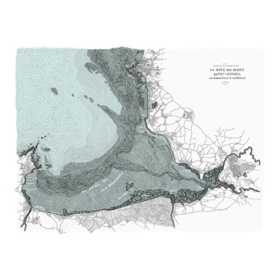 La baie du mont Saint-Michel, 100*70 cm