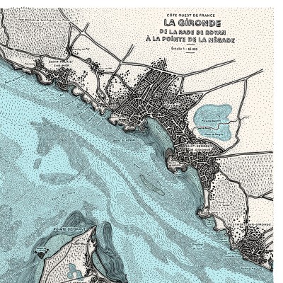 L'estuaire de la Gironde, 40*50 cm