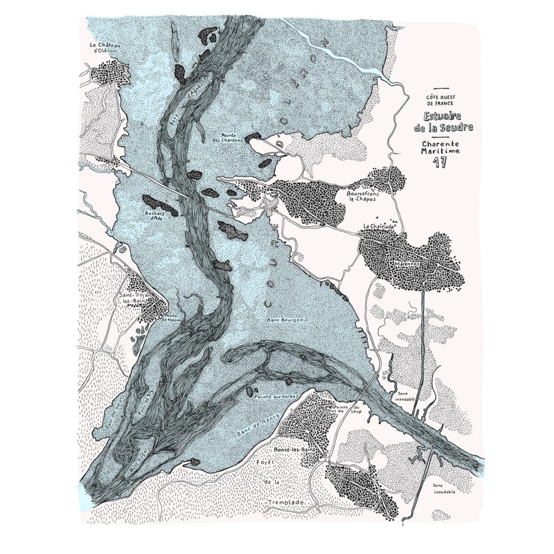 L'estuaire de la Seudre, 40*50 cm