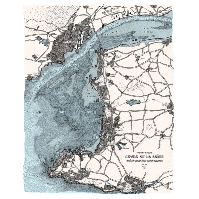 L'estuaire de la Loire, 40*50 cm