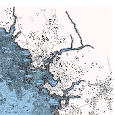 La baie de la forêt, 70*50 cm