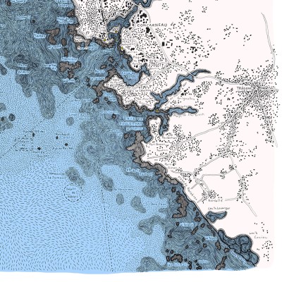 La baie de la forêt, 70*50 cm
