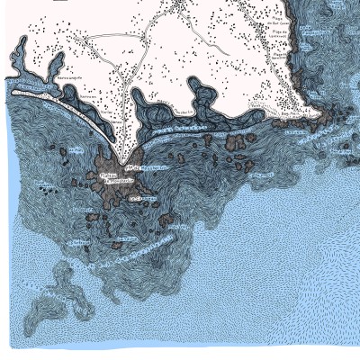 La baie de la forêt, 70*50 cm