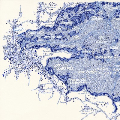 La côte du Goëlo 50*40 cm, monochrome