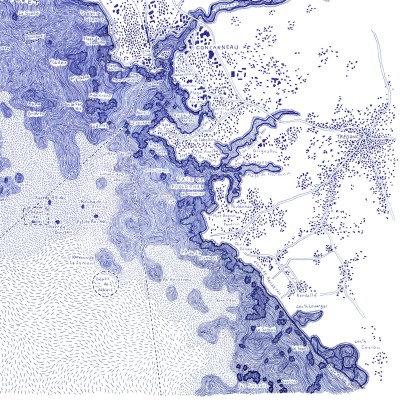 La baie de la Forêt 70*50 cm, monochrome