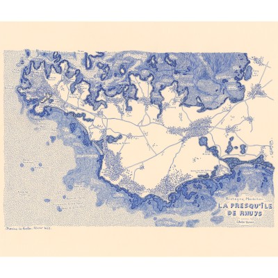 La presqu'île de Rhuys, 59,4*42 cm (A2), monochrome
