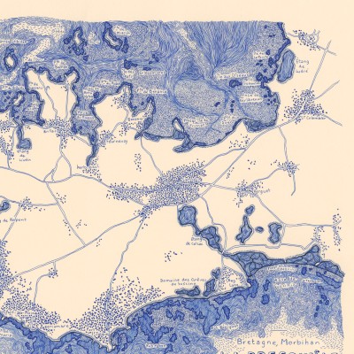 La presqu'île de Rhuys, 59,4*42 cm (A2), monochrome