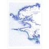 Le Finistère, en monochrome, 50*70 cm
