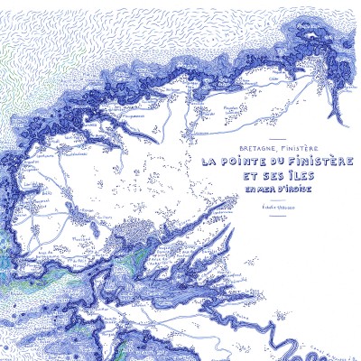 Le Finistère, en monochrome, 50*70 cm