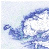 Le Finistère, en monochrome, 50*70 cm