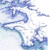 Le Finistère, en monochrome, 50*70 cm