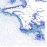 Le Finistère, en monochrome, 50*70 cm
