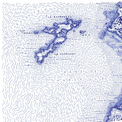 Marseille et ses îles, 30*24 cm