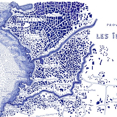Marseille et ses îles, 30*24 cm
